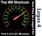 Top 100 Shortcuts for Logos 4 - Part 4/6 (Seminar/Webinar)
