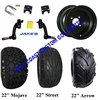 10" Black Steel Wheel, Tire and Jakes 6" Lift Kit Combo