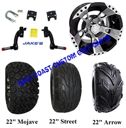 10" RX190 Aluminum Wheel, Tire and Jakes 6" Lift Kit Combo