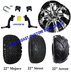 10" Vegas Aluminum Wheel, Tire and Jakes 6" Lift Kit Combo