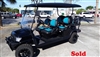 2017 Street Legal Gas Black Alpha 6 Passenger Club Car Golf Cart