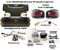 Club Precedent Carbon Fiber Head & LED Tail Light Kit