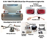 Club Precedent Turned Titanium Head & LED Tail Light Kit #C-5-12KTTLED