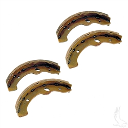 Brake Shoes, SET OF 4, EZGO Gas 97-09.5/Elec 96-09.5, Workhorse 96+, Yamaha G2-G22 94-06