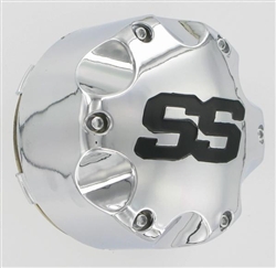 SS Chrome Center Cap For Golf Cart Wheel