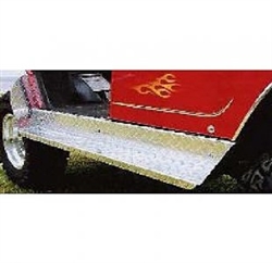 Club Car DS Diamond Plate Aluminum Running Boards