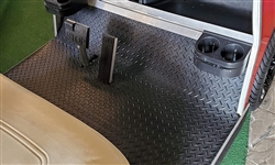 Club Car DS Diamond Plate Design Rubber Floor Mat