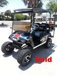 EZGO TXT Gas Blue Marble Textured Custom Paint Golf Cart