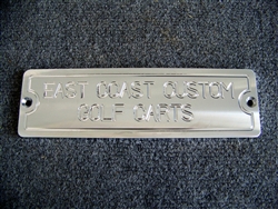 EC Custom Billet Hood Emblem Name Plate