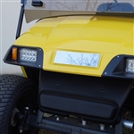 EZGO TXT Hood Emblem Name Plate in Stainless Steel
