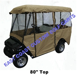 Enclosure 80" Extended Top 4-Sided 4 Pass Golf Cart
