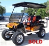 Club Car DS Electric Custom Harley Real Fire Golf Cart