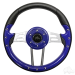 13" Aviator 4 Blue Steering Wheel