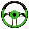 13" Aviator 4 Lime Green Steering Wheel