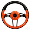 13" Aviator 4 Orange Steering Wheel