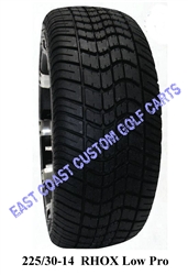 225/30-14 RHOX DOT Low Profile Golf Cart Tire