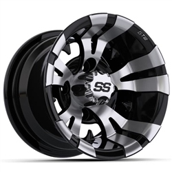 10x7 GTW Vampire Machined and Black Wheel