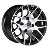 14x7 GTW Machined/Black Pursuit Wheel