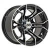 14x7 GTW Machined/Black Spyder Wheel