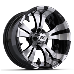 14x7 GTW Machined and Black Vampire Wheel