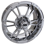 14x6 ITP Centered Chrome SS112 Wheel