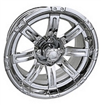 14x6 Centered Vegas Chrome Finish Wheel