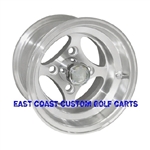 10x7 Indy Machined Aluminum Golf Cart Wheel