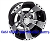 10x7 RX190 Machined & Black Golf Cart Wheel