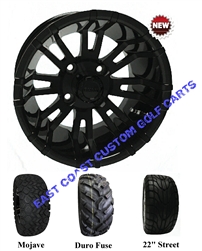 12x7 RHOX RX271 Black Wheel with Your Choice of Lifted Tire