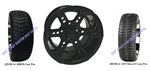 14x7 RX262 Gloss Black Wheel and Low Profile Tire