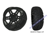 14x7 RX262 Gloss Black Wheel with a 22" All Terrain Tire