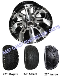 10x7 Vegas Golf Cart Wheel with Your Choice of Tire