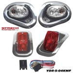 Yamaha Drive Mirror Finish Head & LED Tail Light Kit #YDR-5-04KMFLED