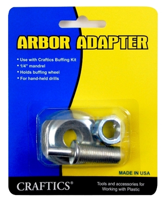 Craftics Buffing Wheel Arbor Adapter - 1/2"