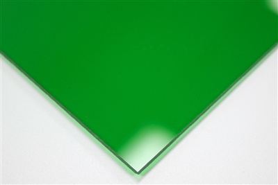 1/8" X 24" X 48" Green #2092 Cast Acrylic Paper-Masked Sheet