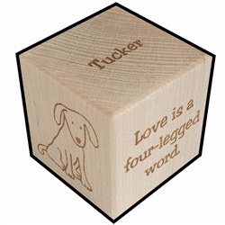 Pet Gift Personalized Block
