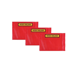 Red 165 Invoice enclosed envelopes - Sel Grip - 165mm x 115mm - 1000 per pack