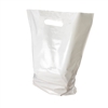 Boutique Carry Bag White Patch Handle LDPE 400 x 500 x 50um