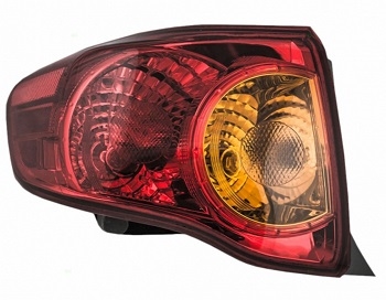 2009-2010 TOYOTA COROLLA TAIL LAMP ASSEMBLY QUARTER MOUNTED LH (DRIVER)