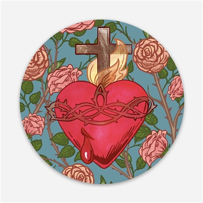 Sacred Heart of Jesus Vinyl Sticker