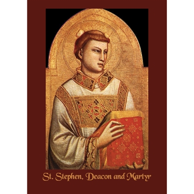 St. Stephen, Deacon and Martyr Greeting Card