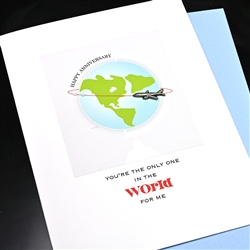 Anniversary  " In The World "  AN26 Greeting Card