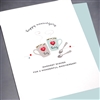 Anniversary  " Coffee Cups "  AN29 Greeting Card