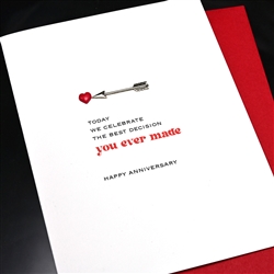 Anniversary  " Ever Made "  AN46 Greeting Card