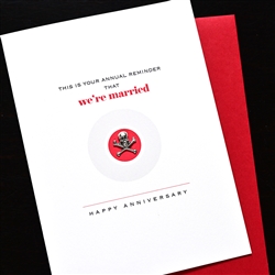 Anniversary  " Annual Reminder "  AN53 Greeting Card