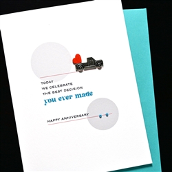 Anniversary  " Best Decision "  AN59 Greeting Card
