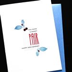 Anniversary  " Sweet Pair "  AN60 Greeting Card