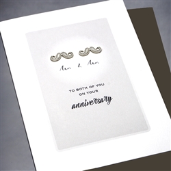 Anniversary / Equality  " Mustache "  ANEQ01 Greeting Card
