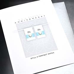 Anniversary / Equality  " Perfect Match / Male "  ANEQ06 Greeting Card