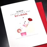 Love " Anti-Love Drinks "  ANTILV04 Greeting Card